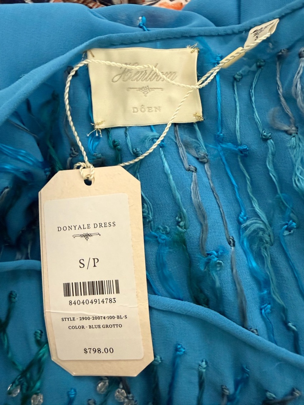 NWT DÔEN Donyale Dress in Blue Grotto Size S - Picture 13 of 17